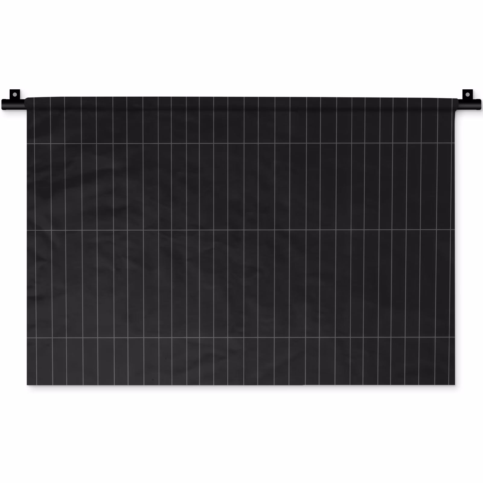 Wandkleed - Verticaal - Wandtegel - Mat - Zwart — 1