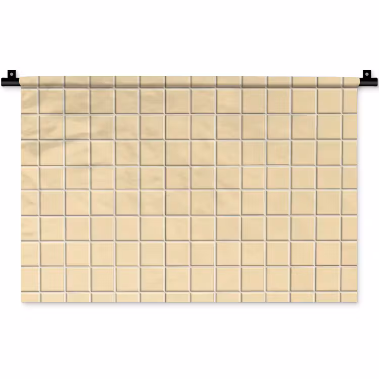 Wandkleed - Tegels - Patroon - Crème — 1