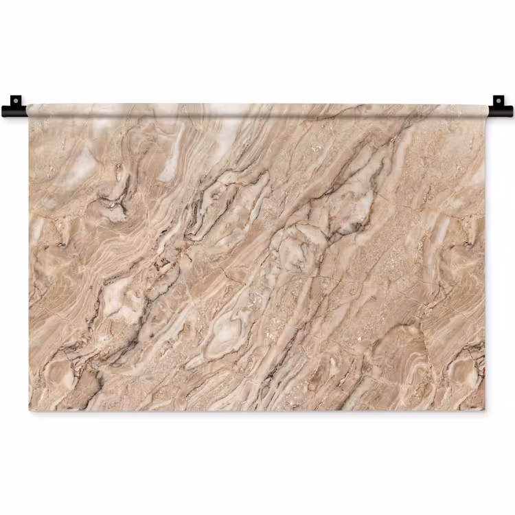 Wandkleed - Textuur - Aders - Abstract - Modern - Beige — 1