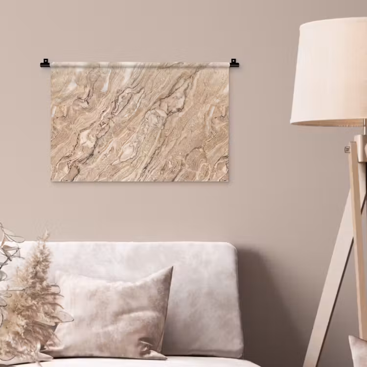Wandkleed - Textuur - Aders - Abstract - Modern - Beige — 2
