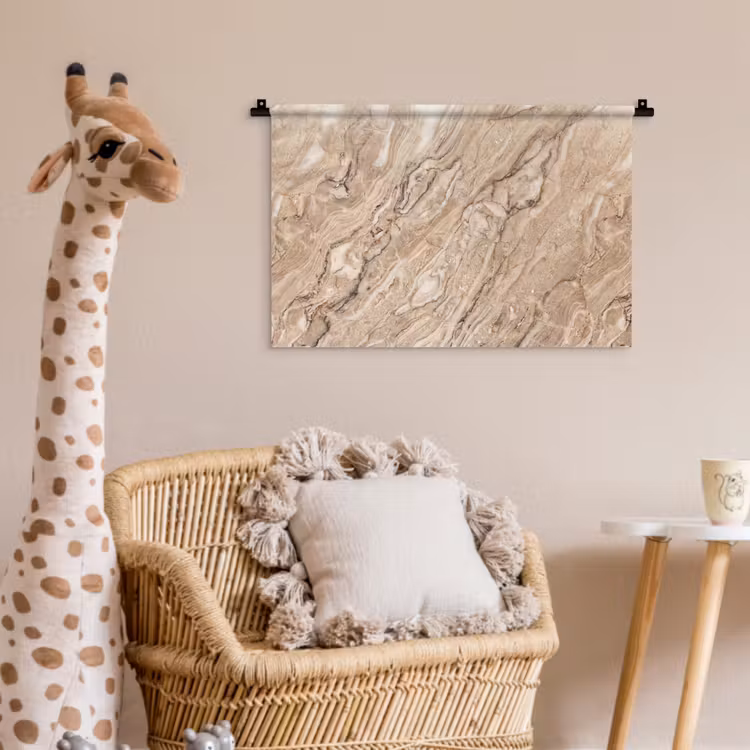 Wandkleed - Textuur - Aders - Abstract - Modern - Beige — 5