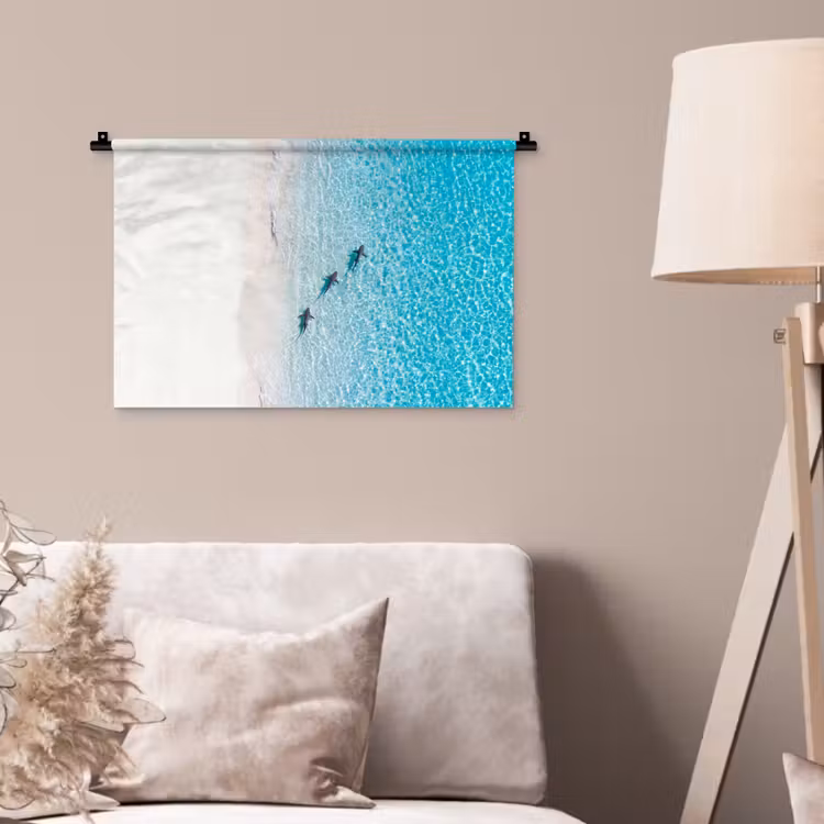 Wandkleed - Vis - Oceaan - Strand - Turquoise - Natuur — 2