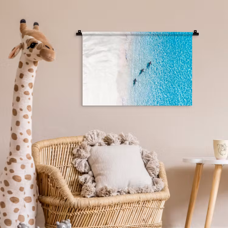 Wandkleed - Vis - Oceaan - Strand - Turquoise - Natuur — 5