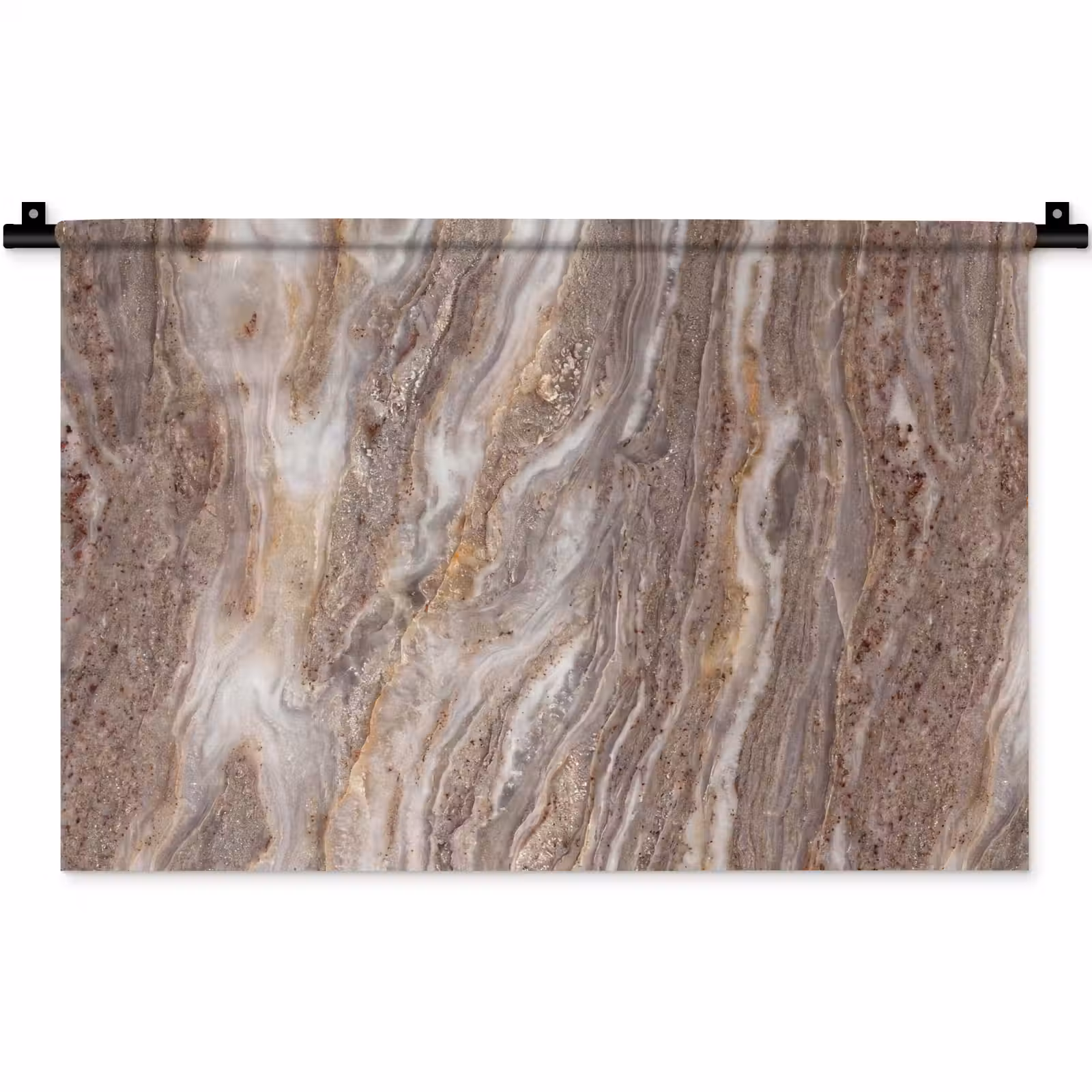 Wandkleed - Textuur - Steen - Abstract - Beige — 1