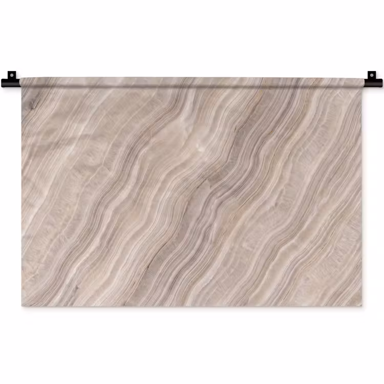 Wandkleed - Textuur - Golvend - Abstract - Modern - Beige — 1