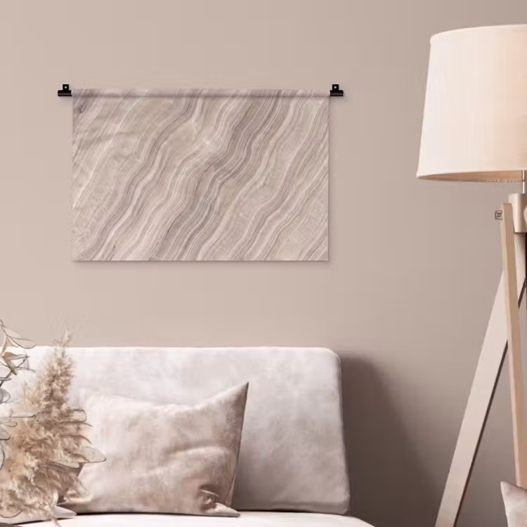 Wandkleed - Textuur - Golvend - Abstract - Modern - Beige — 2