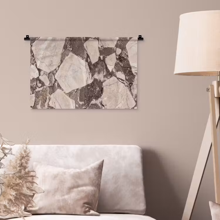 Wandkleed - Textuur - Marmer - Abstract - Beige - Bruin — 2