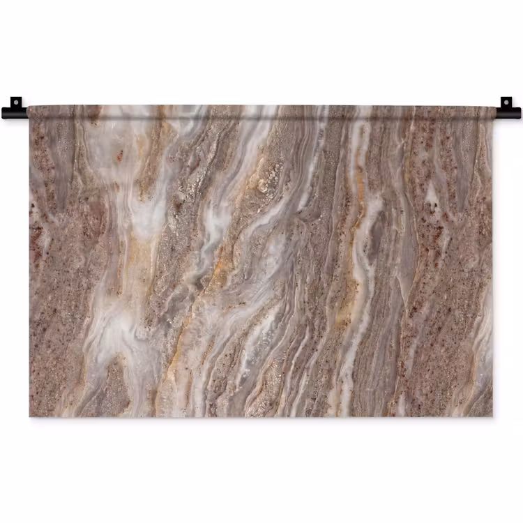 Wandkleed - Textuur - Steen - Abstract - Beige — 1