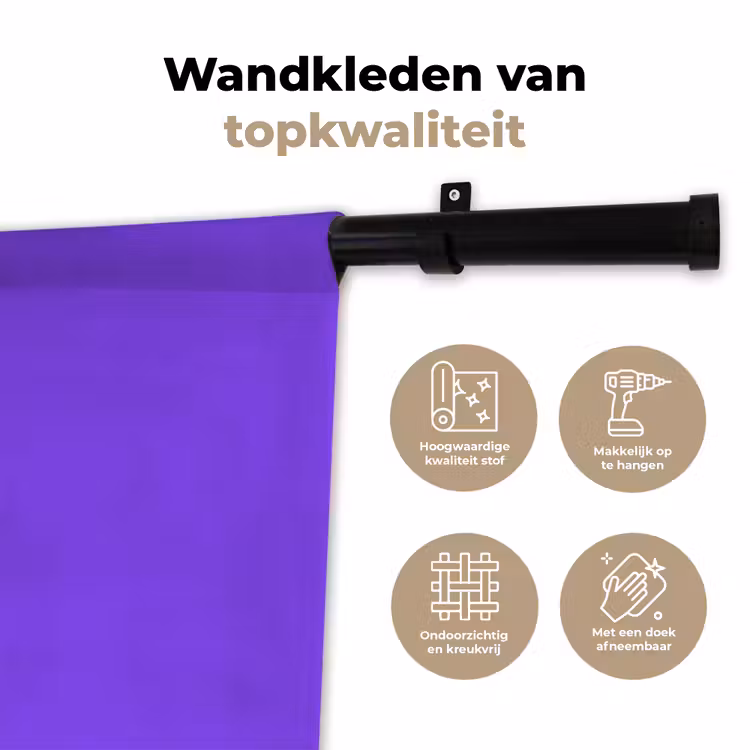 Wandkleed - Vivid - Violet - Paars — 3