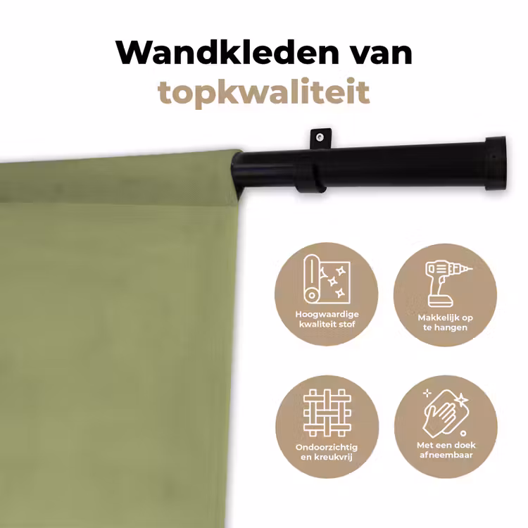 Wandkleed - Whispering - Sage - Groen — 3