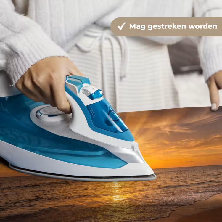 Wandkleed - Zee - Zonsondergang - Golven - Kust - Oranje — 6