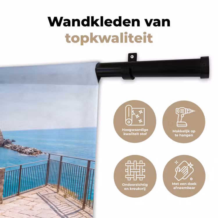 Wandkleed - Voertuig - Roze - Kust - Zomer - Reizen — 3