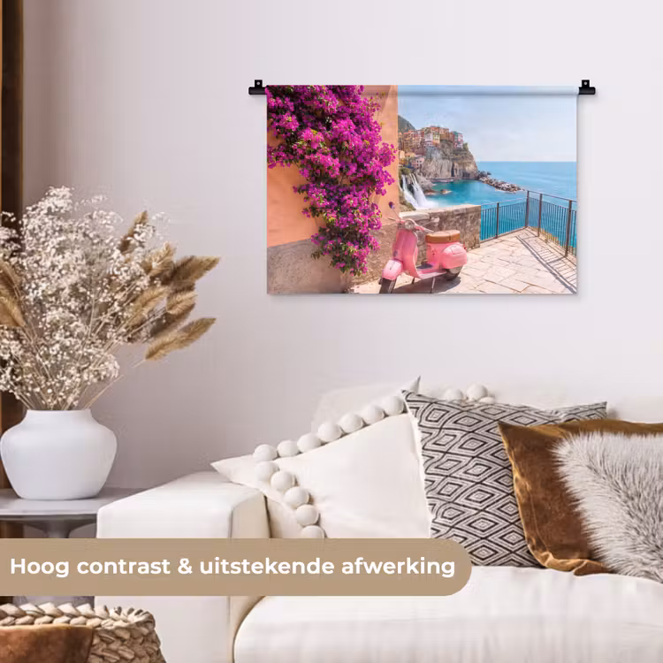 Wandkleed - Voertuig - Roze - Kust - Zomer - Reizen — 4