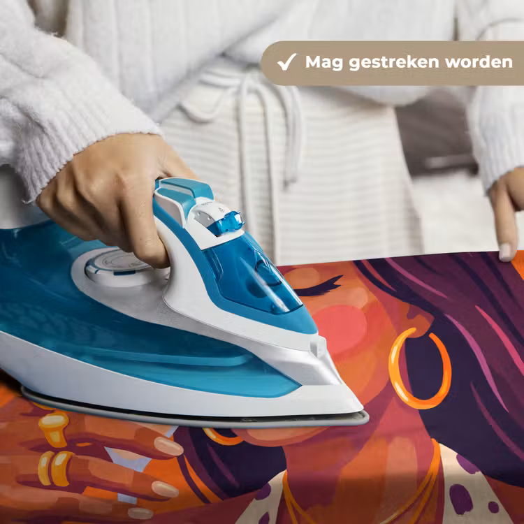 Wandkleed - Vrouw - Champagne - Feest - Modern - Oranje — 6