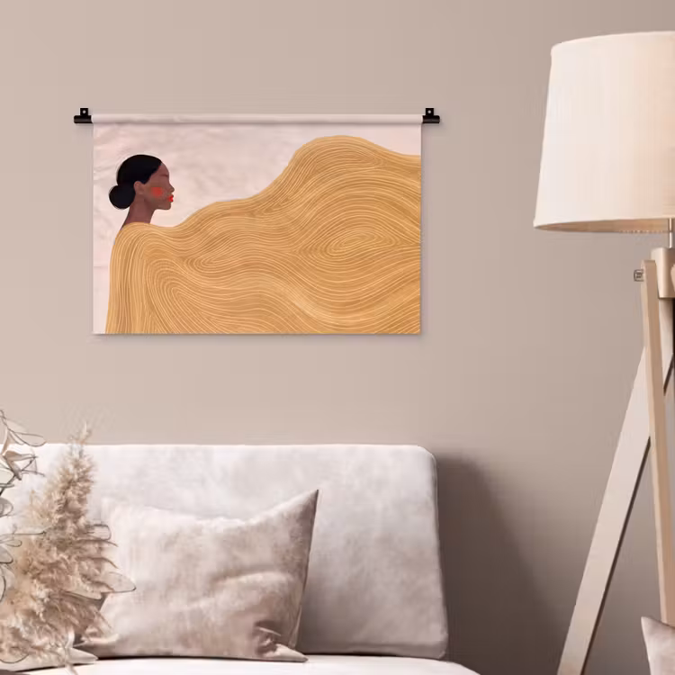 Wandkleed - Vrouw - Profiel - Modern - Abstract - Kunst — 2