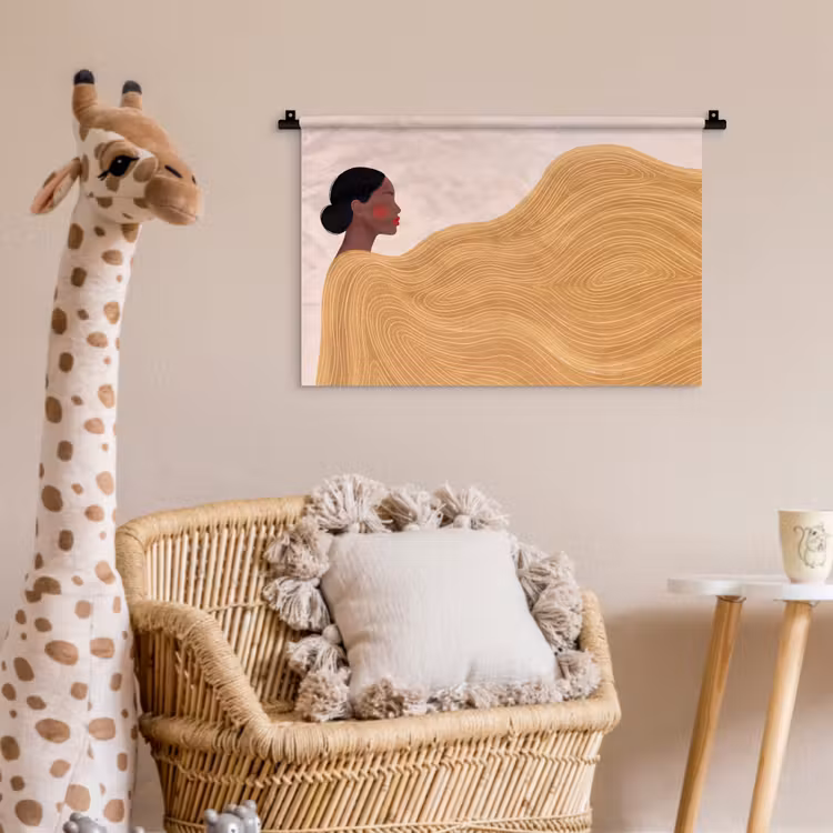 Wandkleed - Vrouw - Profiel - Modern - Abstract - Kunst — 5