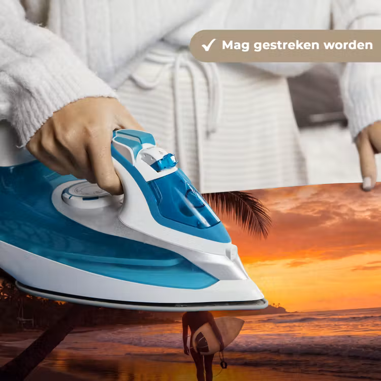 Wandkleed - Vrouw - Surfplank - Strand - Zonsondergang - Oranje — 6