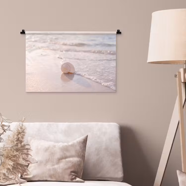 Wandkleed - Zeeschelp - Strand - Zee - Natuur - Beige — 2