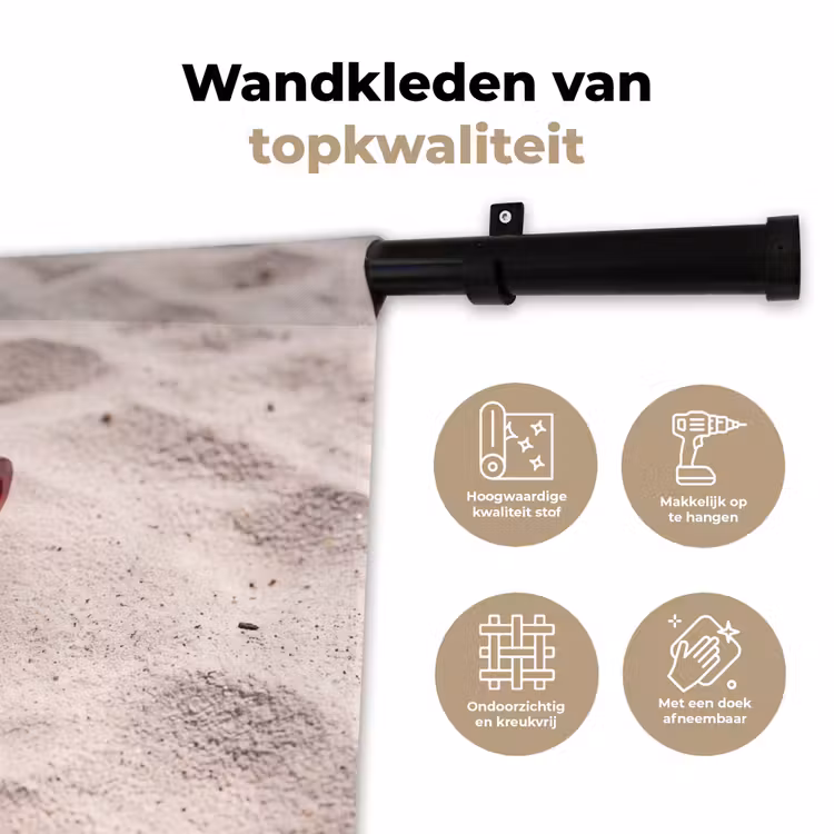 Wandkleed - Zonnebril - Strand - Vakantie - Rood — 3