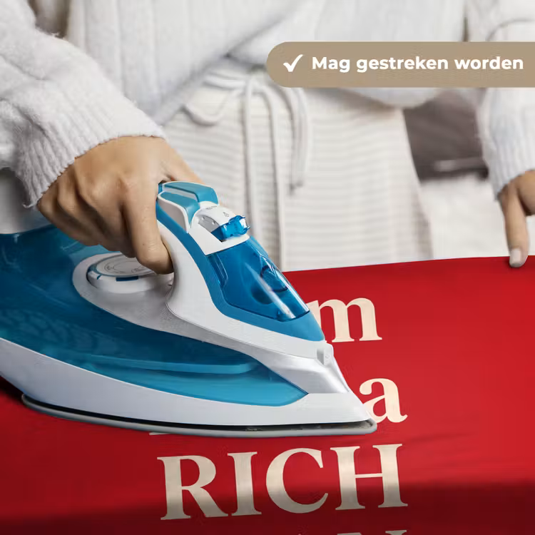 Wandkleed - Tekst - Rijkdom - Motivatie - Rood - Modern — 6