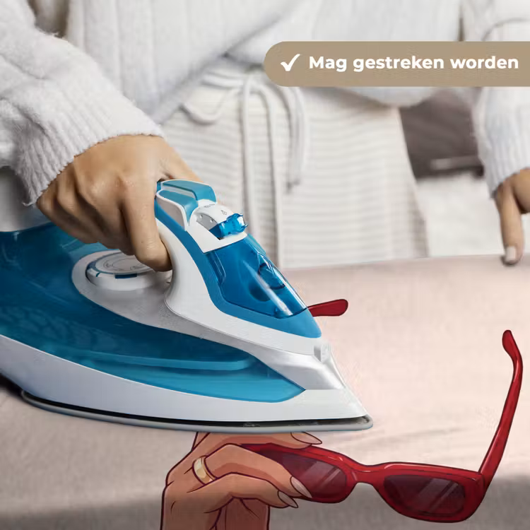 Wandkleed - Vrouw - Zonnebril - Mode - Rood - Illustratie — 6