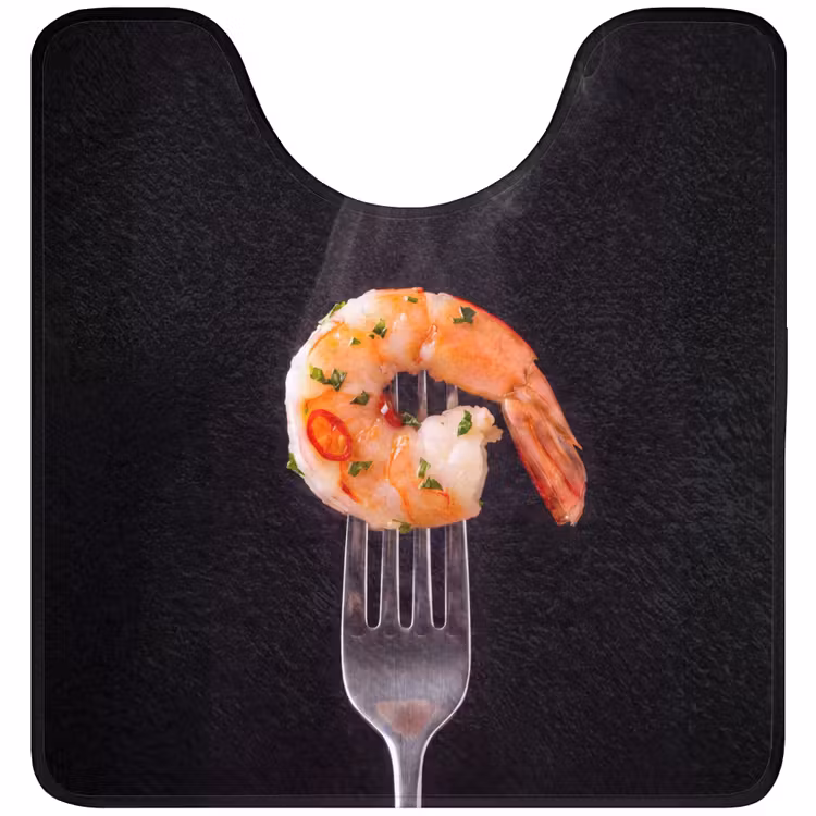 WC Mat - Eten - Garnaal - Vork — 1