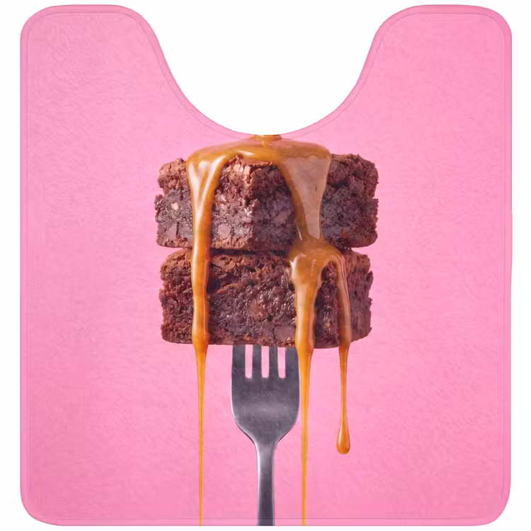 WC Mat - Brownie - Karamel - Eten — 1