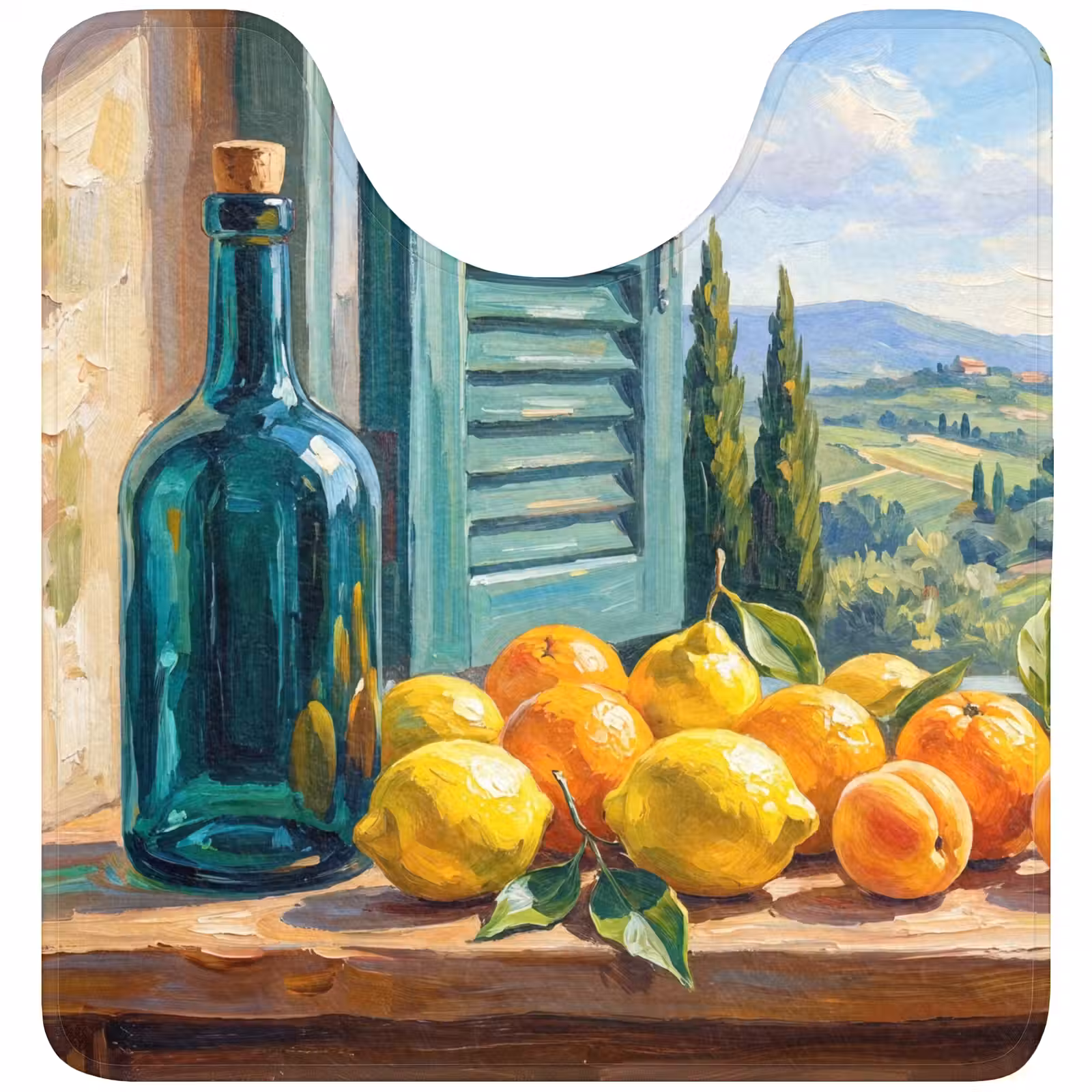WC Mat - Fles - Fruit - Stilleven — 1
