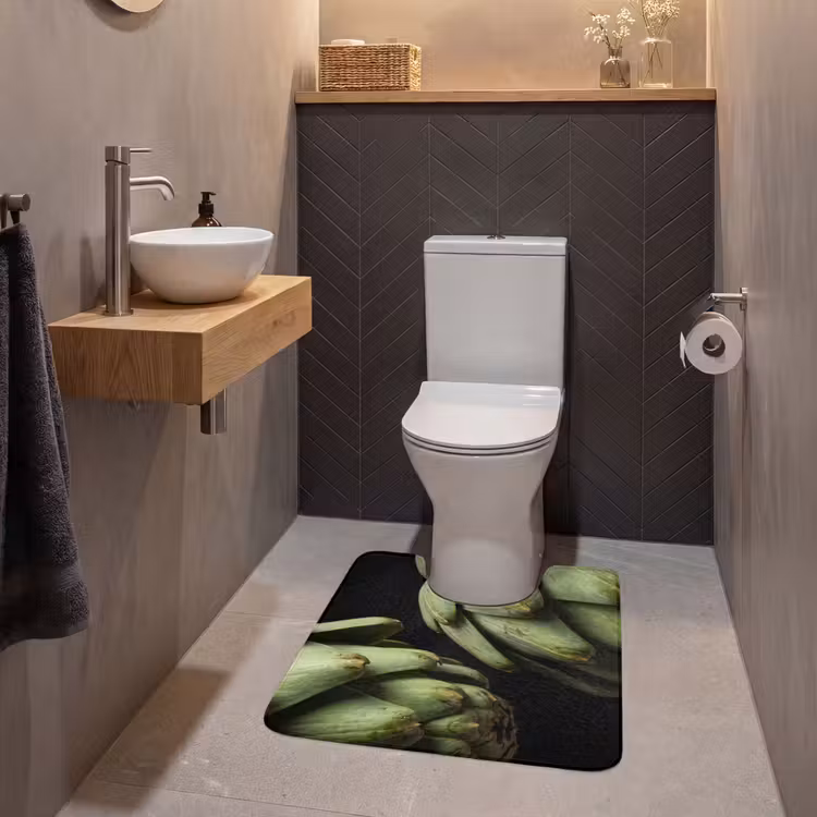 WC Mat - Artisjok - Groen - Eten — 2