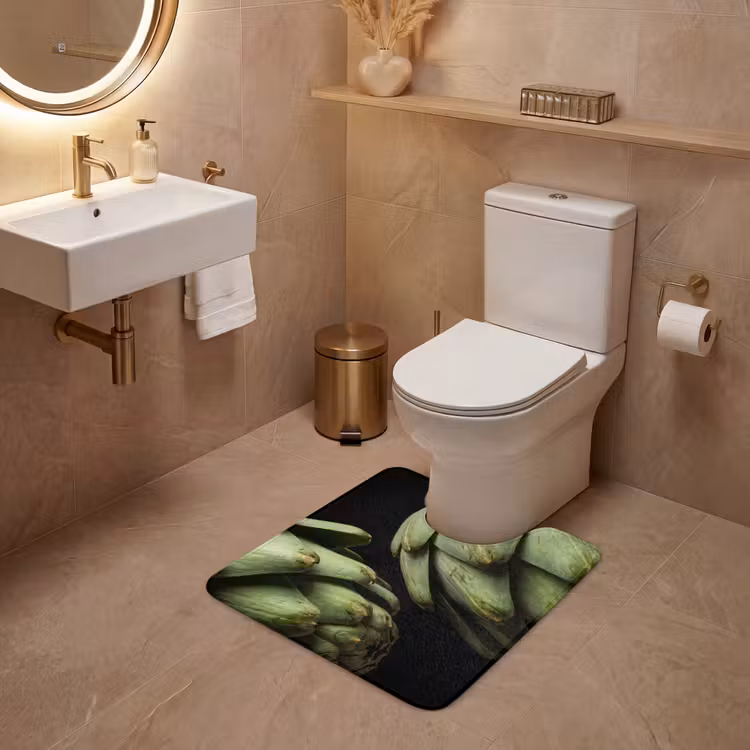 WC Mat - Artisjok - Groen - Eten — 3