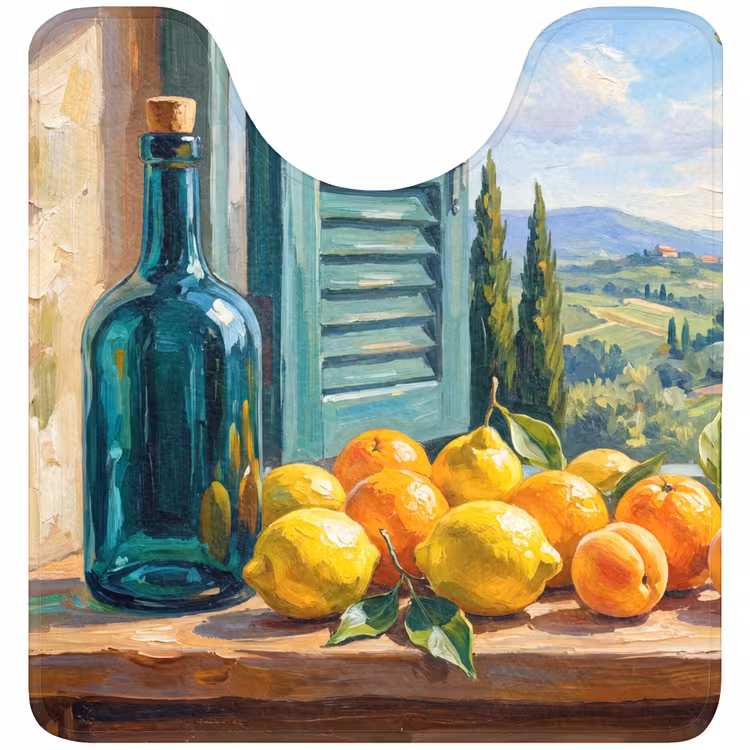 WC Mat - Fles - Fruit - Stilleven — 1