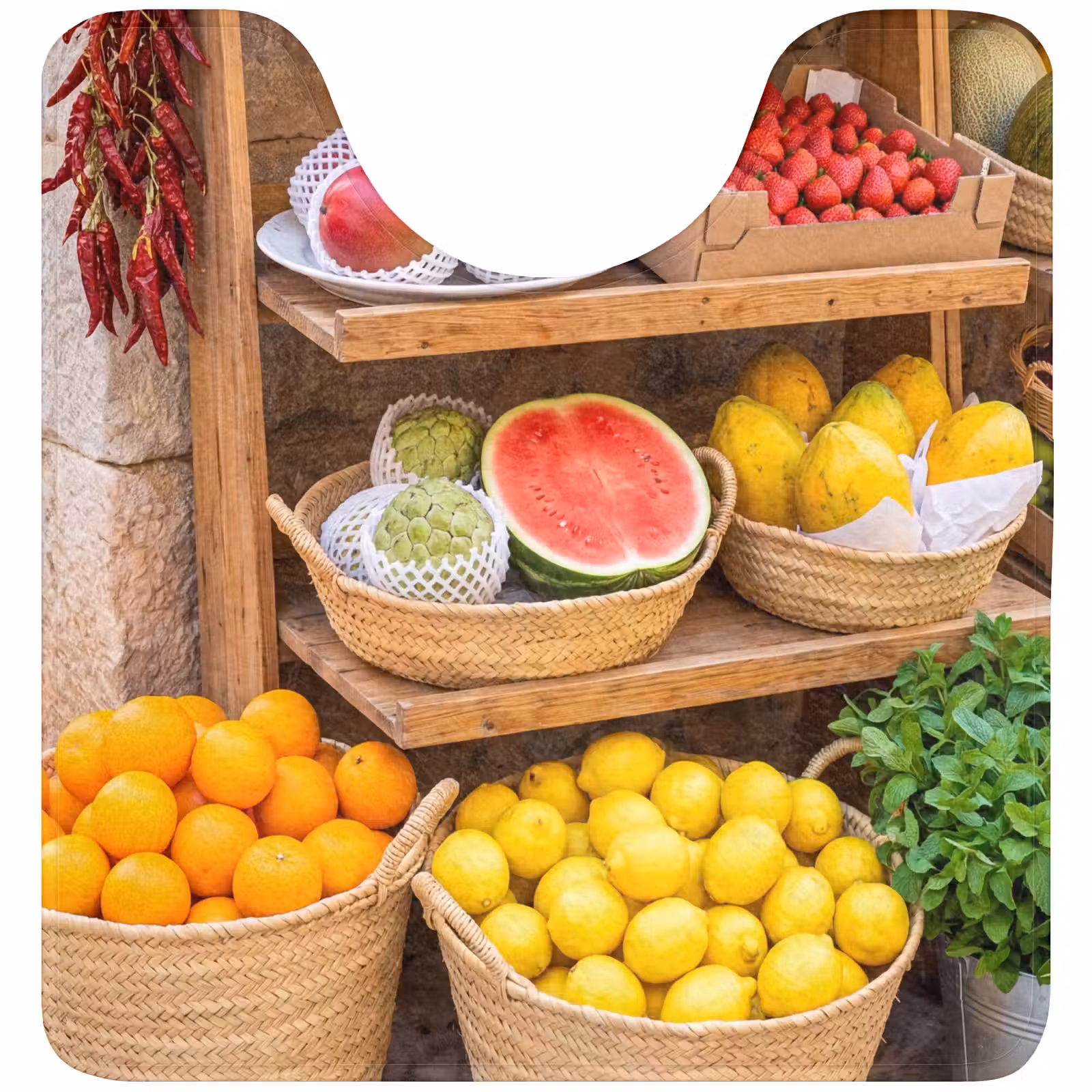 WC Mat - Fruit - Markt - Vers — 1