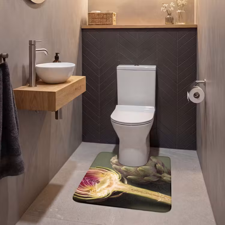 WC Mat - Artisjok - Paars - Voedsel — 2