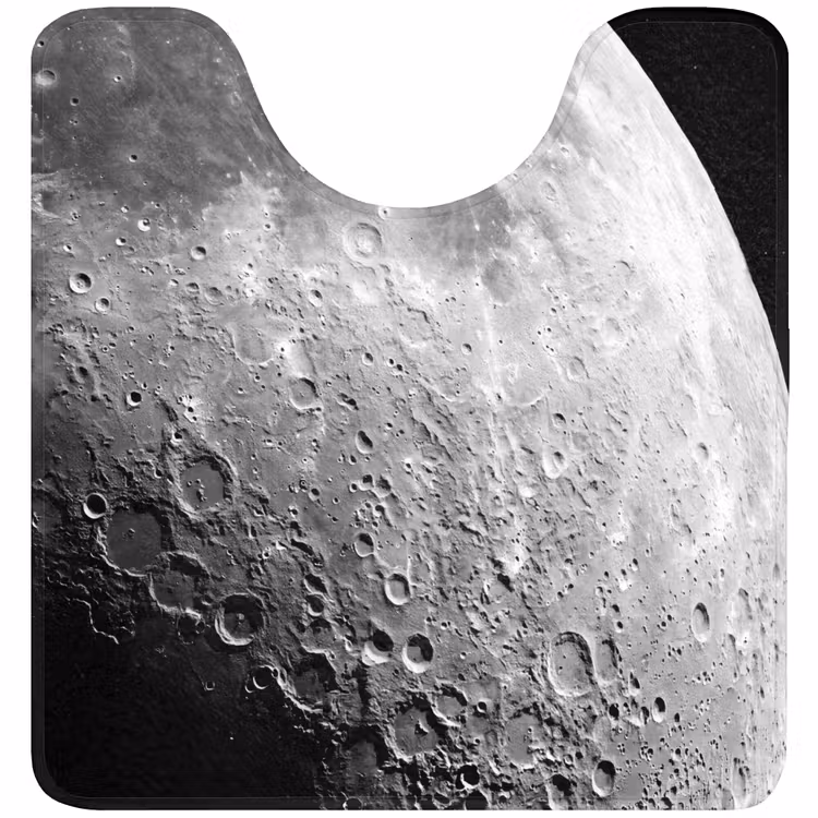 WC Mat - Maan - Kraters - Ruimte — 1