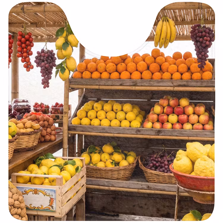 WC Mat - Marktkraam - Fruit - Vers — 1