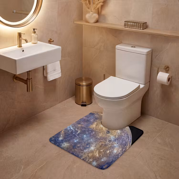 WC Mat - Planeet - Kraters - Ruimte — 3