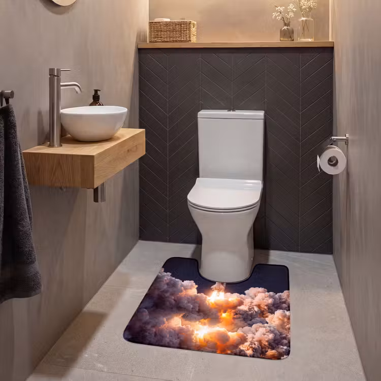 WC Mat - Ruimtevaartuig - Lancering - Sterren — 2