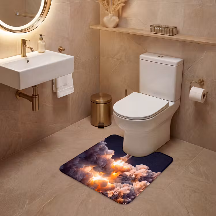 WC Mat - Ruimtevaartuig - Lancering - Sterren — 3