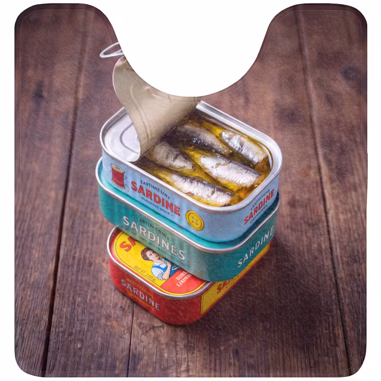 WC Mat - Vis - Blikjes - Keuken — 1