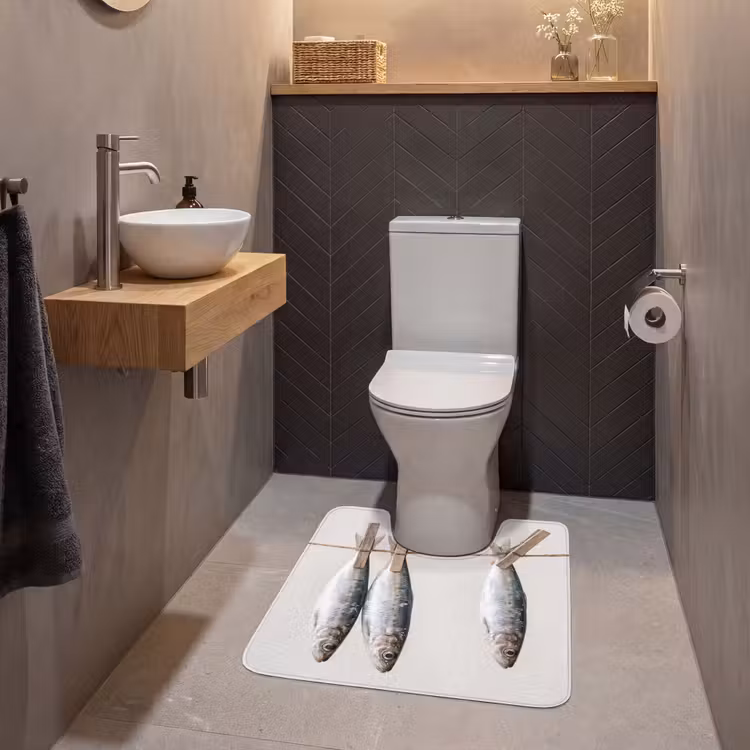 WC Mat - Vis - Hangend - Eten — 2