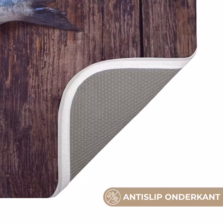 WC Mat - Vis - Hout - Eten — 4