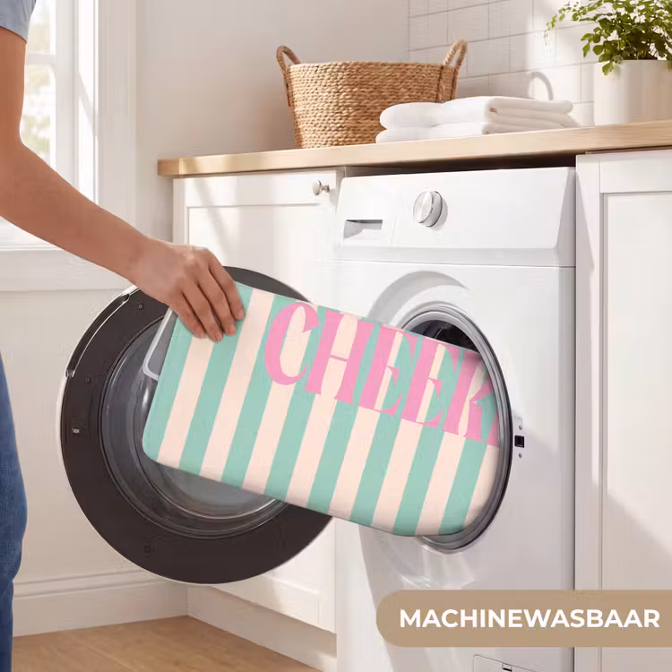 WC Mat - Roze - Groen - Strepen - Cheers — 5