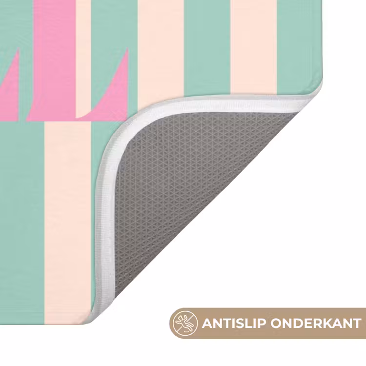 WC Mat - Roze - Groen - Strepen - Chill — 3