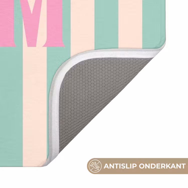 WC Mat - Roze - Groen - Strepen - Dream — 3