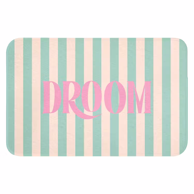 WC Mat - Roze - Groen - Strepen - Droom — 1