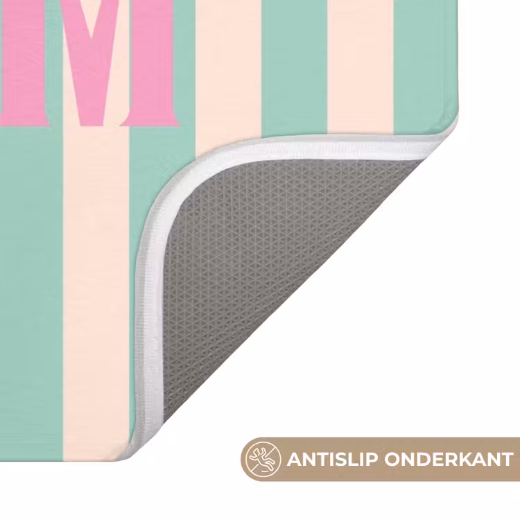 WC Mat - Roze - Groen - Strepen - Droom — 3