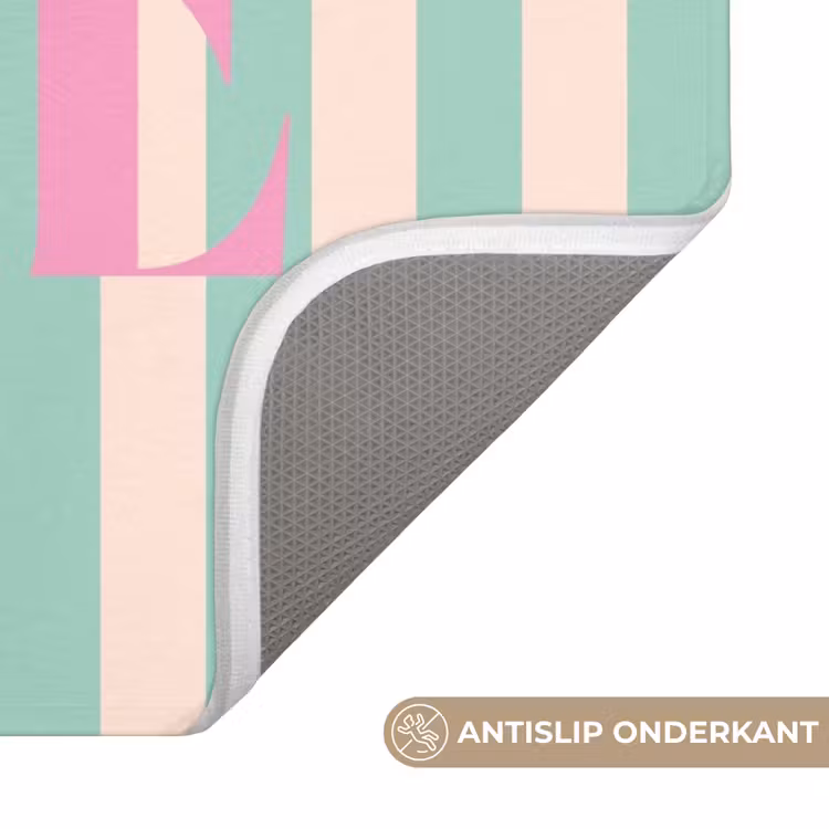 WC Mat - Roze - Groen - Strepen - Hope — 3