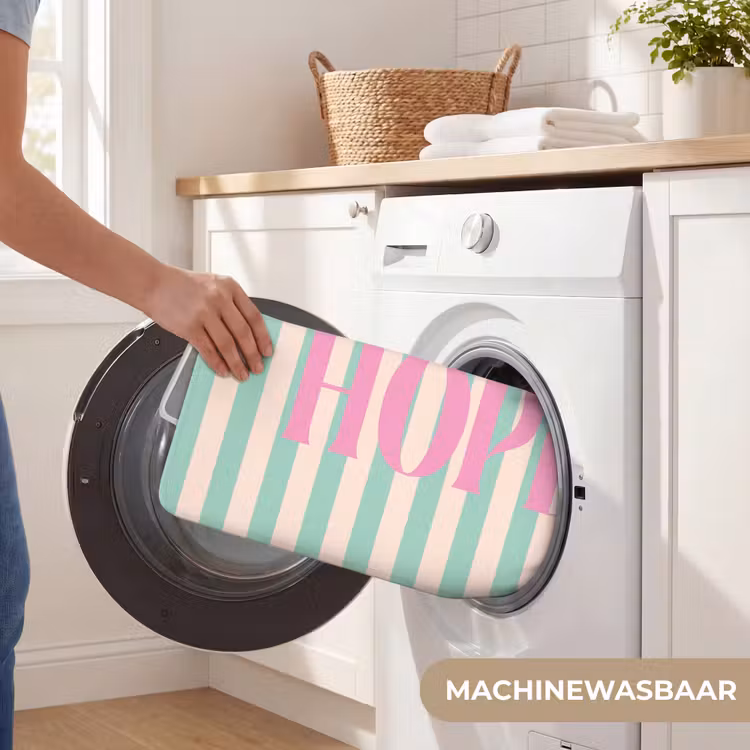 WC Mat - Roze - Groen - Strepen - Hope — 5