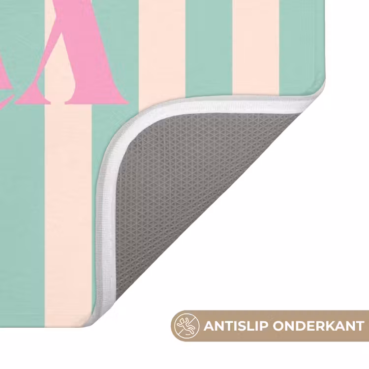 WC Mat - Roze - Groen - Strepen - Relax — 3