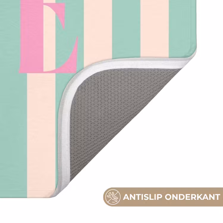 WC Mat - Roze - Groen - Strepen - Santé — 3